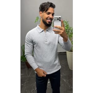 Suéter Masculino Premium Slim Casual Blusa Inverno Old Money
