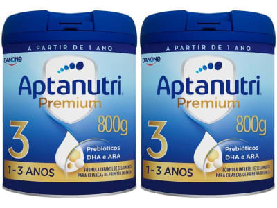 Kit 2 Unidades Fórmula Infantil Aptanutri Original Premium+ 3 - 800g