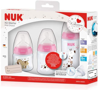 Kit Mamadeira Starter FC 90 ml S1/ 150 ml S1/ 300 ml S2 Girl - NUK Colorido