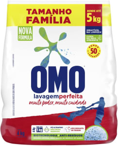 OMO Lava-Roupas Pó Lavagem Perfeita Pacote Família - 4 Kg