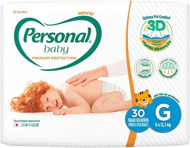 Fralda Personal Baby Premium Protection G - 30 Unidades