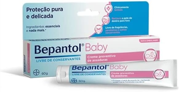 Bepantol Baby Creme Antiassaduras, Pomada Assadura Bebe, Pomada Bepantol Baby, Fórmula Transparente, 60g