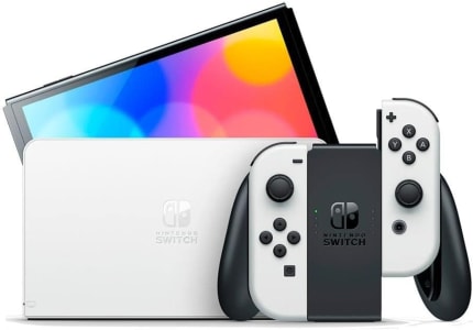 Console Nintendo Switch OLED, 64 GB, Inclui Joy-Con Com Suporte e Alças (Branco)