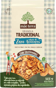 Mãe Terra Granola Tradicional Zero Açúcares 800 g