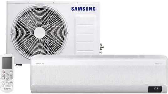 Samsung Ar-condicionado Split Inverter WindFree Connect Sem Vento 18.000 BTUs Quente e Frio AR18BSEAAWKNAZ - 220V