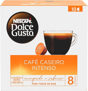 2 Unidades de Dolce Gusto Nescafé Cafe Caseiro Intenso 90g - 10 Capsulas (Total 20 Capsulas)