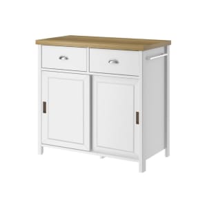 Aparador Buffet Ditália 2 Gaveta 2 Portas Branco BA-145 Cozy