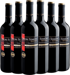 Kit 6 Don Simon Seleccion Tempranillo por R$25,90 cada garrafa