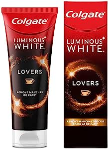 2 Unidades Creme Dental para Clareamento Colgate Luminous White Lovers Manchas de Café 70g