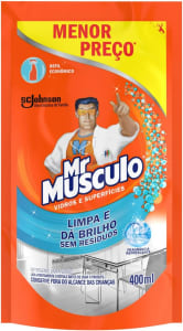 10 Unidades Limpa Vidros Líquido Mr Músculo Refil - 400ml