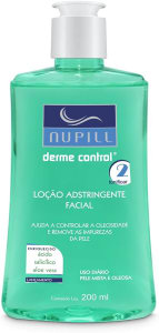 Nupill Loção Adstringente Facial Derme Control 200Ml Verde