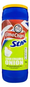 Batata Stax Com Cebola Cream & Onion Pote 156g Elma Chips