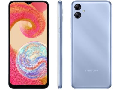 Smartphone Samsung Galaxy A04e 64GB Azul 4G Octa-Core 3GB RAM 6,5” Câm. Dupla + Selfie 5MP - Galaxy A04 - Magazine Ofertaesperta