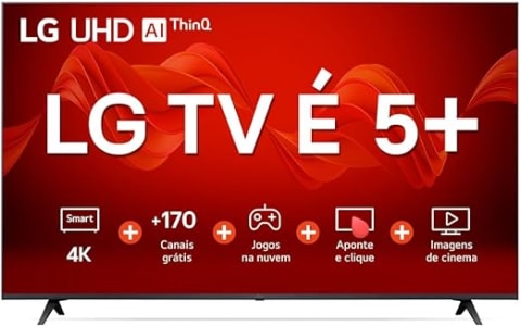 Smart TV 55" LG 4K UHD ThinQ AI 55UR8750PSA HDR, Bluetooth, Alexa, Airplay 2, 3 HDMIs