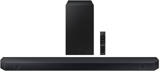 Soundbar Samsung HW-Q600C, com 3.1.2 canais, Bluetooth, Subwoofer sem fio, Dolby Atmos e Acoustic Beam.