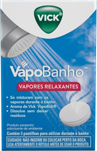 Vapores Relaxantes Vick VapoBanho - 3 Unidades