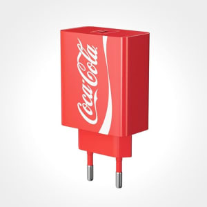 Coca-Cola Carregador USB-C PD 20W - Vermelho