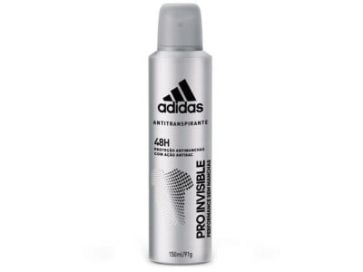 Desodorante Aerossol Antitranspirante Masculino - Adidas Pro Invisible 150ml - Magazine Ofertaesperta