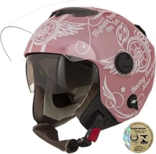 Capacete Pro Tork New Atomic Highway DreAmarelos Fosco 60 Rosa