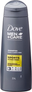 2 Unidades — Shampoo 3 em 1 Dove Men+Care Sports 200ml