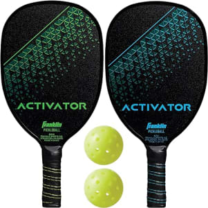 Franklin Sports Conjunto de raquetes e bolas de pickleball – raquetes de madeira + bolas de pickleball – ativador – aprovado pelos EUA Pickleball (USAPA)