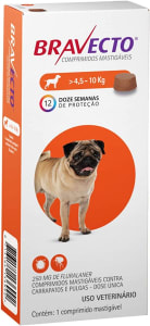 Bravecto para Cães 4,5 a 10kg