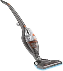 BLACK+DECKER Aspirador 3 em 1 Vertical mais comforto portátil e mop de limpieza 18V AV150, CINZA