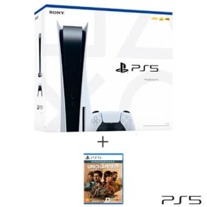 Playstation 5 com 825 GB e 01 Controle DualSense sem Fio + Jogo Uncharted: Colecao Legado dos Ladroes para PS5