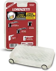 Resistência Acqua Ultra 220V 7800W 3065B, Lorenzetti, 7589117, Metal, Pequeno