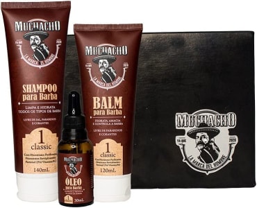 Kit Shampoo para Barba + Balm para Barba + Oleo para Barba - Muchacho Classic