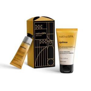 Kit Presente Nativa SPA Quinoa: Loção Corporal 75ml + Creme para Mãos 30ml