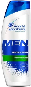 10 Unidades Shampoo Anticaspa Masculino Menthol Sport 400ml - Head & shoulders