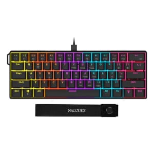 Teclado Mecanico Ajazz Nk61, Rainbow, Switch Vermelho