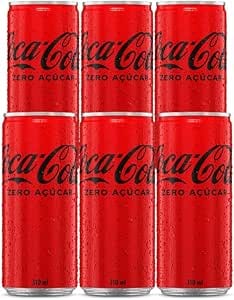 Pack de Coca Cola Sem Açúcar Lata 310ml 6 unidades