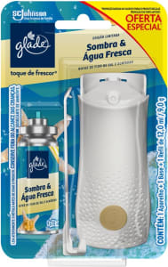 Glade Aromatizador De Ambiente Toque De Frescor Aparelho + Refil Sombra E Agua Fresca 12ml