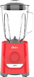 Liquidificador Oster 1,7L 5 Velocidades + Pulsar Jarra de Vidro OLIQ501 Vermelho 1000w