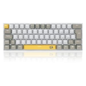 Teclado Gamer Redragon Lakshmi Switch Brown Layout 60% ABNT2 Cinza - K606-YL&WT&GY (PT-BROWN)