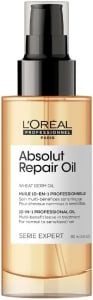 L'Oréal Professionnel Óleo 10 em 1 Absolut Repair | Multi-benefícios para cabelos secos e danificados | Repara e Promove Brilho | Com Gold Quinoa e Proteínas | 90ml