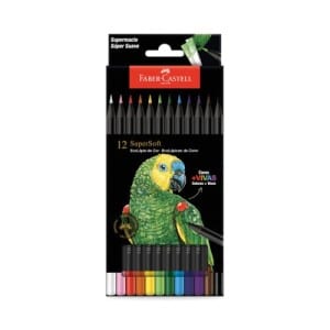 Faber-Castell Lápis De Cor Supersoft Com 12 Cores