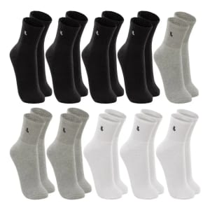 Kit 10 Pares Meias Lupo Cano Médio Algodão