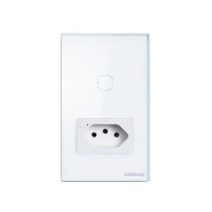 Tomada com Interruptor Inteligente Wi-Fi ETS 2001 Branco Intelbras