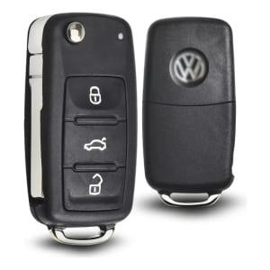 Chave Vw Canivete 3 Botões G6 Gol Golf Voyage Jetta Up Fox