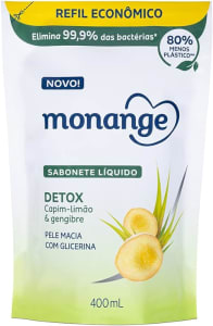 Refil Sabonete Líquido Monange Detox 400ml