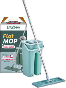 Mop Flat Rayco Essencial Balde 6 Litros