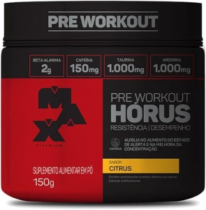 Max Titanium Hórus Pre Workout - 150G Citrus -