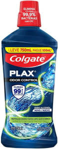 Colgate Plax Odor Control - Enxaguante Bucal, Embalagem Promocional, 750ml