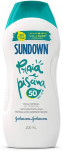 Protetor Solar Sundown Corpo e Rosto Praia e Piscina FPS 50 200ml