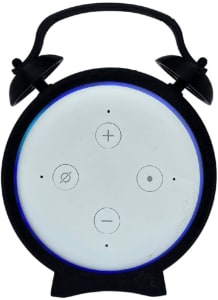 Suporte De Mesa Splin Para Echo Dot 3 Amazon Modelo Alarme V2.0 (preto)