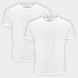 Kit Camiseta Básica Calvin Klein Manga Curta Masculina - 2 Peças - Camiseta Masculina - Magazine OfertaespertaLogo LuLogo Magalu