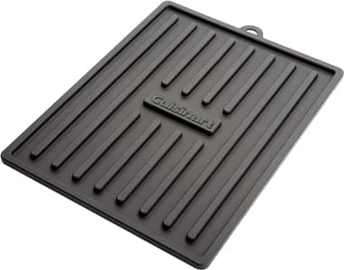 Cuisinart Ferramenta de silicone CTM-820, tapete preto para grelha